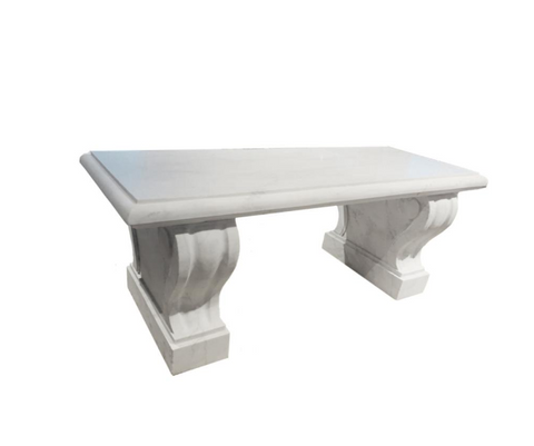 F/A/A/E/A Classic park bench made of fine marble, handcrafted.