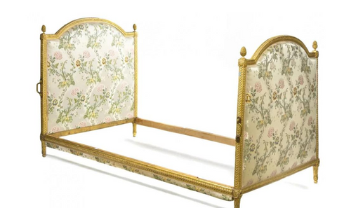L/H Louis XVI giltwood bed