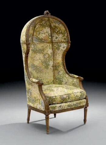 N/O/A/G Louis XV-Style Fruitwood Porter's Chair, early 20th century,